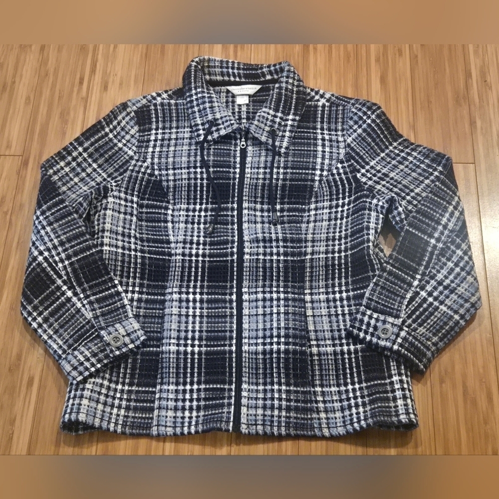Christopher & Banks Textured Zip-Up Jacket